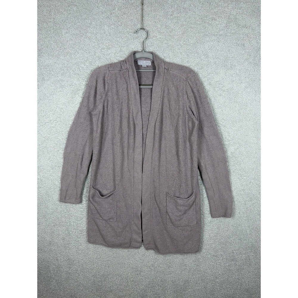 Barefoot‎ Dreams Cozychic Lite Cardigan Women Sz M Lavender Open Front  Sweater